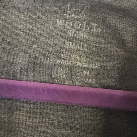 Woolx Ryann Merino Hoodie Small Gray - Picture 3 of 5